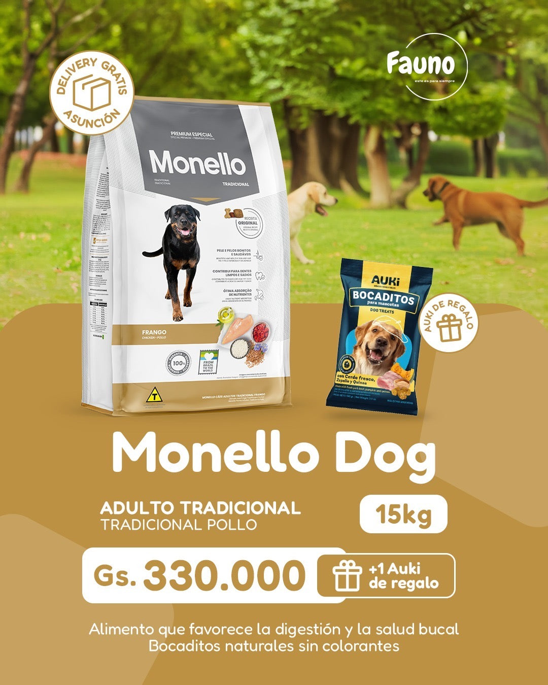 PROMO Monello RM 15 kg + 1 Auki de Regalo