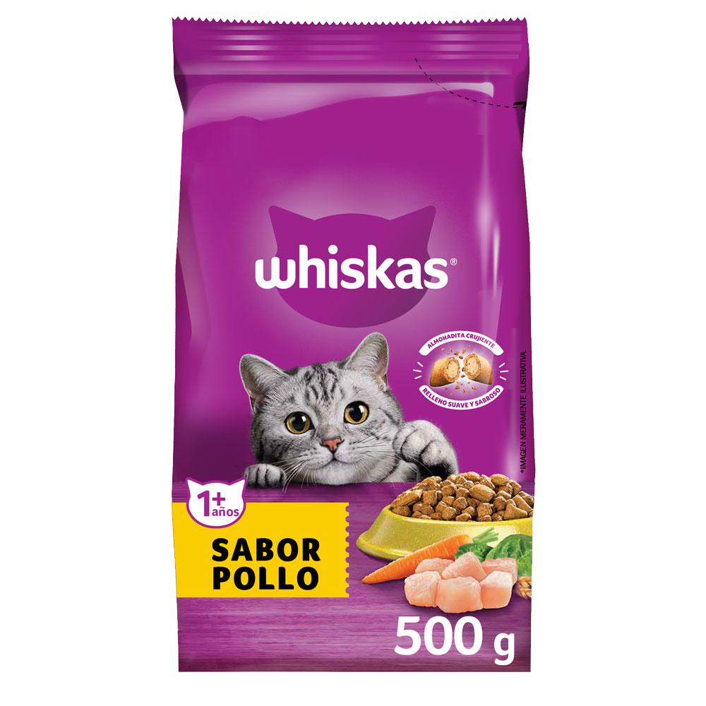 WHISKAS / Gatos / Adulto / Pollo / 10 KG