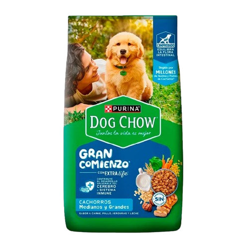 DOG CHOW / Gran Comienzo / Perros / Cachorro / Razas Medianas y Grandes / 3 kg