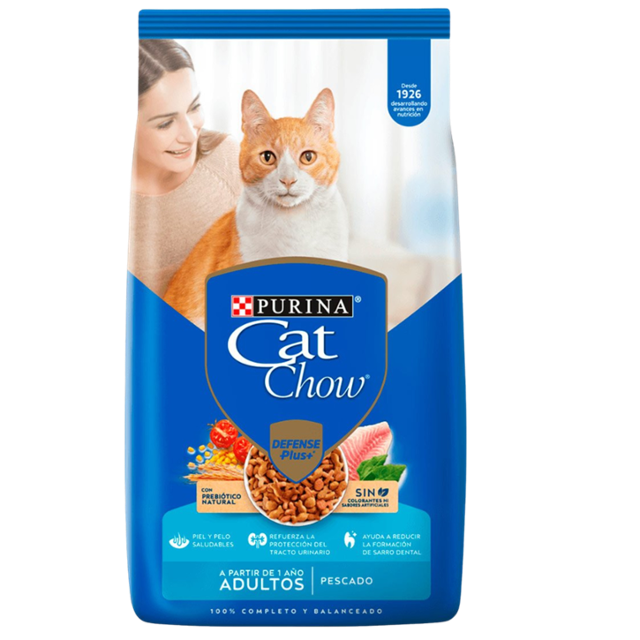 CAT CHOW / Pescado / Gatos / Adulto / 3 kg