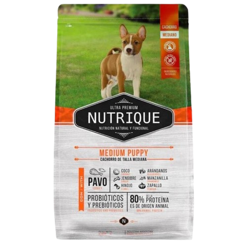 NUTRIQUE / Perros / Cachorro / Razas Medianas / 12 kg