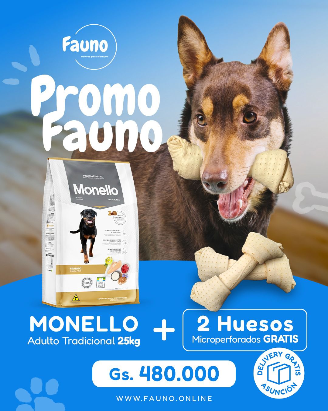 PROMO Monello + Hueso de Regalo x 2