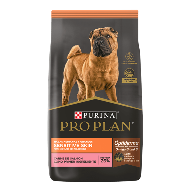 PRO PLAN / Piel Sensible / Perros / Adulto / Razas Medianas / 15 kg