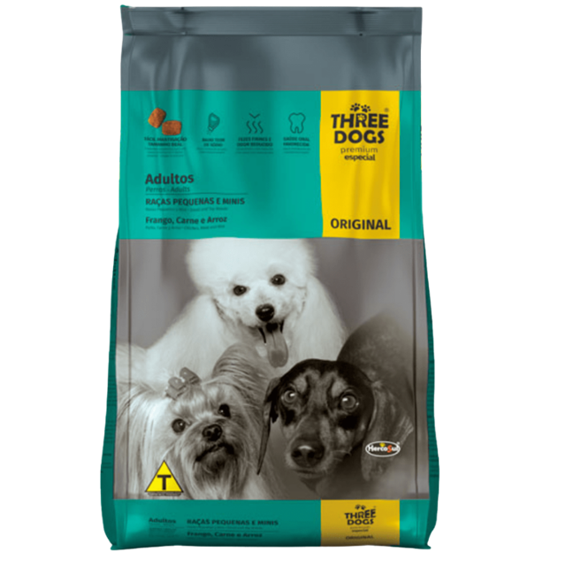 THREE DOGS / Perros / Adulto / Razas Pequeñas / 10 kg