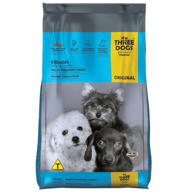 THREE DOGS / Perros / Cachorro / Razas Pequeñas / 10 kg