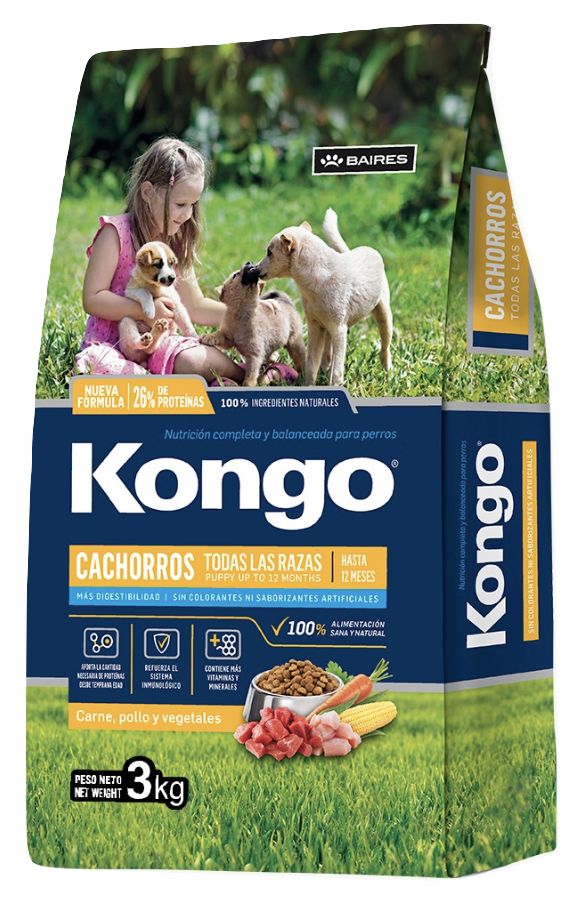 KONGO / Perros / Cachorro / Razas Pequeñas / 3 KG