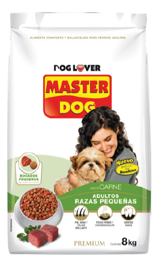 MASTER DOG / Perros / Adulto / Razas Pequeñas / Carne / 8 KG