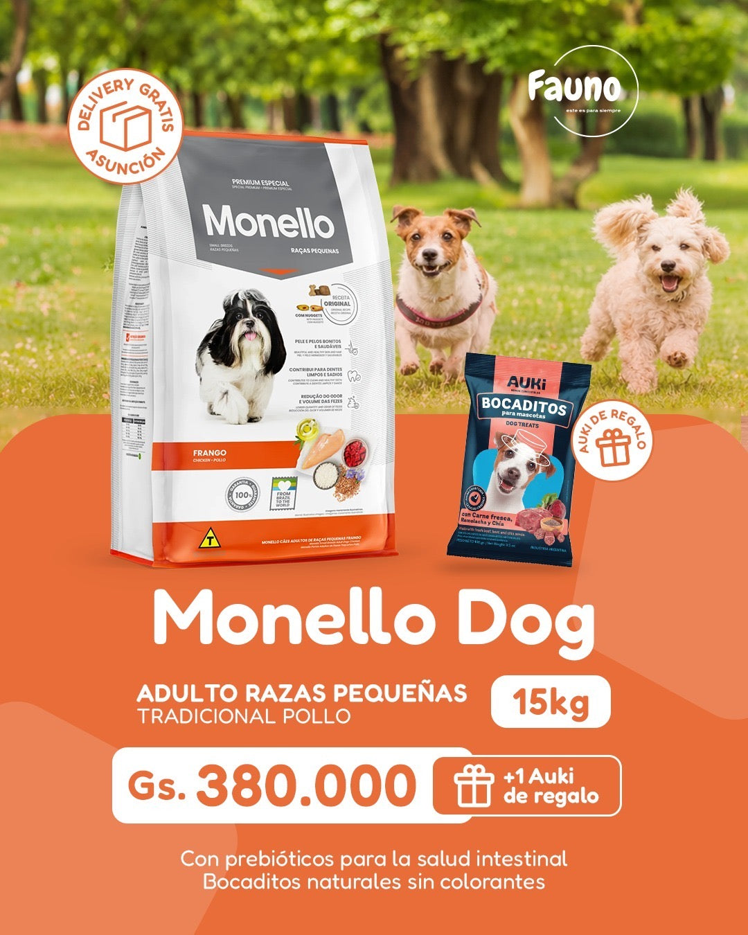 PROMO Monello RP 15 kg + 1 Auki de Regalo