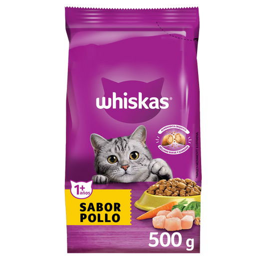 WHISKAS / Gatos / Adulto / Pollo  / 10 KG