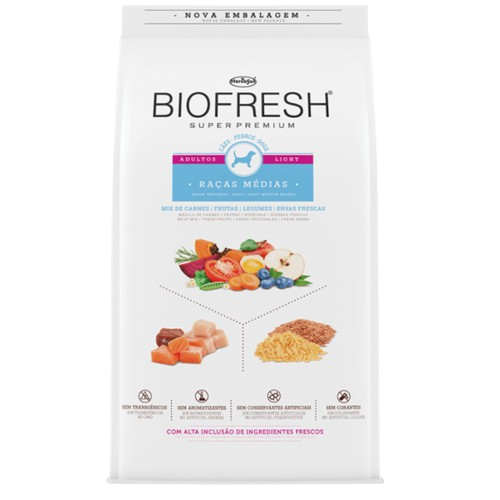 BIOFRESH / Bajo en Calorias / Perros / Adulto / Razas Medianas / 3 kg