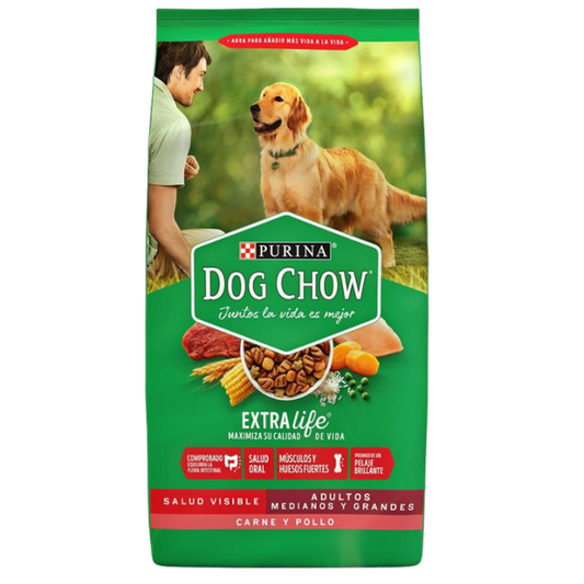 DOG CHOW / Perros / Adulto / Razas Medianas y Grandes / 15 KG