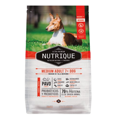 NUTRIQUE / Perros / Senior / Razas Medianas / 3 kg