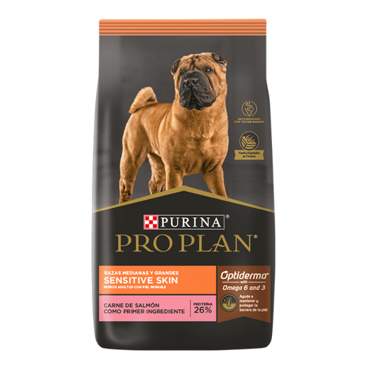 PRO PLAN / Piel Sensible / Perros / Adulto / Razas Medianas / 15 kg