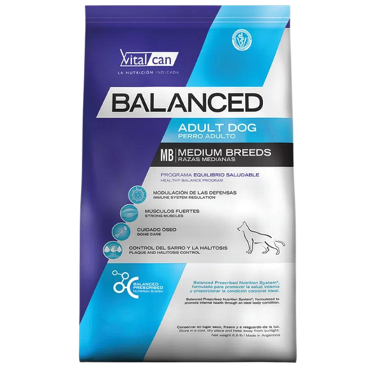 VITALCAN / Balanced / Perros / Adulto / Razas Medianas / 3 kg