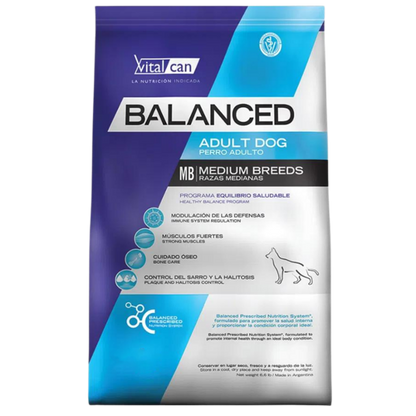 VITALCAN / Balanced / Perros / Adulto / Razas Medianas / 3 kg