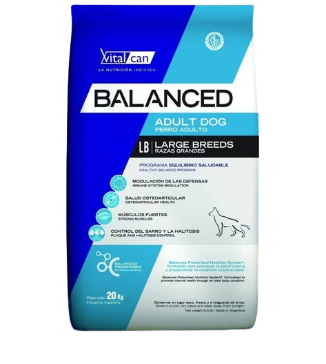 VITALCAN / Balanced / Perros / Adulto / Razas Grandes / 3 kg