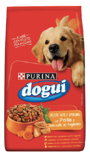 PURINA DOGUI / Perros / Cachorro / Razas Medianas / Pollo Grillado con Selección de Vegetales / 21 KG