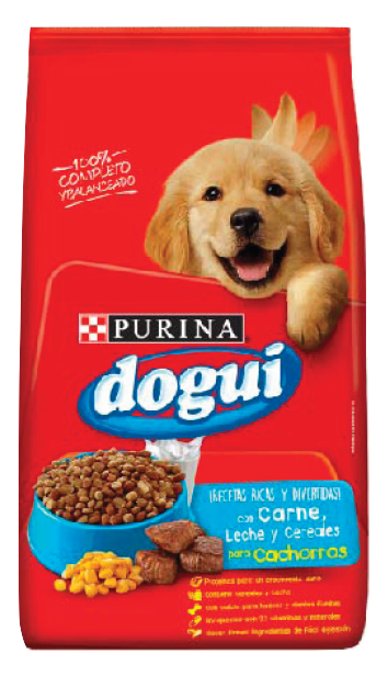 PURINA DOGUI / Perros / Cachorros / Razas Medianas / Carne, Leche y Cereales / 21 KG