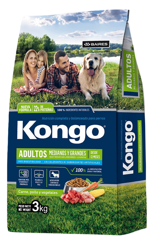 KONGO / Perros / Adulto / Razas Medianas y Grandes / 8 KG